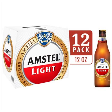 Amstel Light Lager Beer, 12 Pack, 12 fl oz Bottles, 12 bottles / 12 fl ...