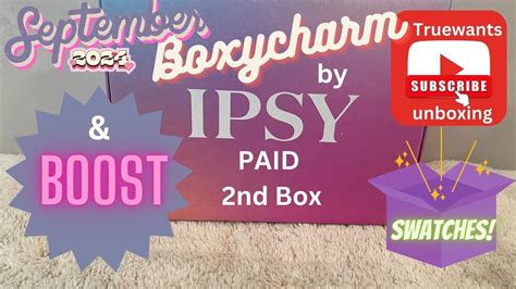 Ipsy September Boxycharm Paid Nd Box Value Boost