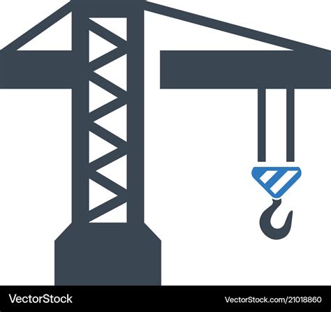 Tower Crane Icon Royalty Free Vector Image VectorStock