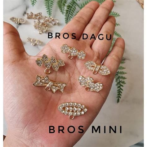 Jual Bros Dagu Bros Hijab Peniti Jilbab Bros Emas Bros Kecil Mini Bros