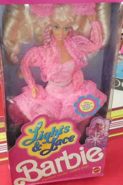 SUPERBE POUPÉE BARBIE Lights Lace Mattel 1990 neuve dans sa boite EUR