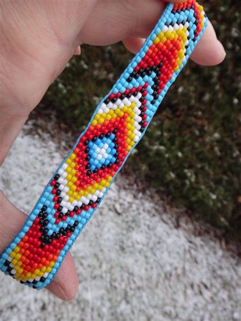 Pulsera de cuentas de nativos americanos. Indio americano. | Etsy Native American Beadwork ...