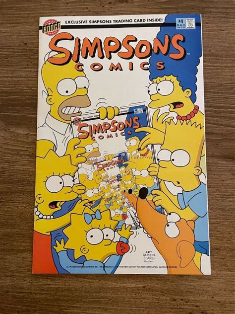 Simpsons Comics 4 Nm Bongo Comics Comic Book Homer Lisa Bart Marge