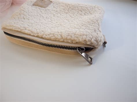 Makeup Bag Small Sherpa Pouch Faux Fur Purse Etsy