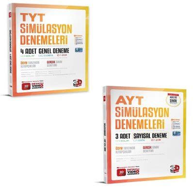 3D Yayınları TYT AYT Simulasyon Genel Denemeleri GÜNCEL 952145658745