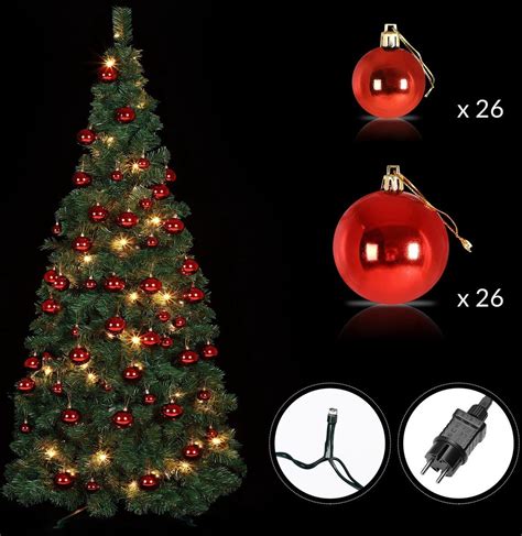 Casaria Kerstboom 150 Cm Pop Up Incl LED Kerstverlichting PE Groenen