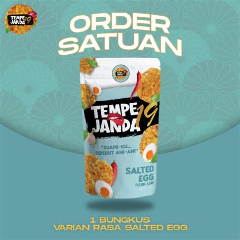 Jual Makanan Ringan Keripik Tempe Telur Asin Salted Egg Varian Rasa