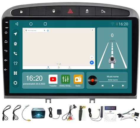 RADIO NAWIGACJA PEUGEOT 308 408 CARPLAY ANDROID AUTO 8 256GB SIM