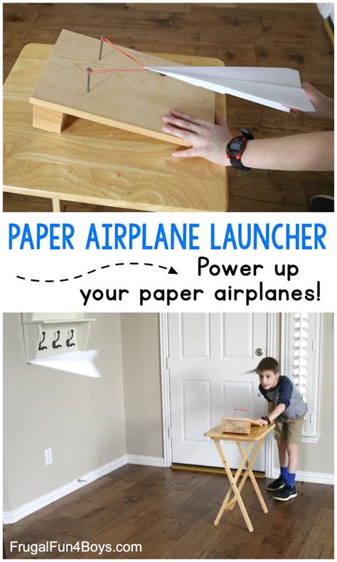 Power up your Planes with a Paper Airplane Launcher - Frugal Fun For ...