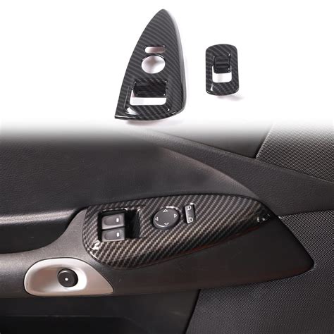 Window Lift Switch Cover Compatible With Chevy Corvette C6 2005 2013 Car Door