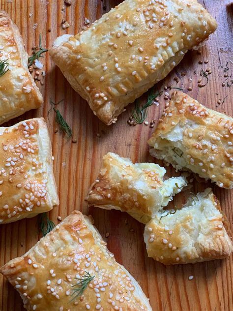 Feta Cheese Puff Pastries With Leeks And Dill The Greek Foodie