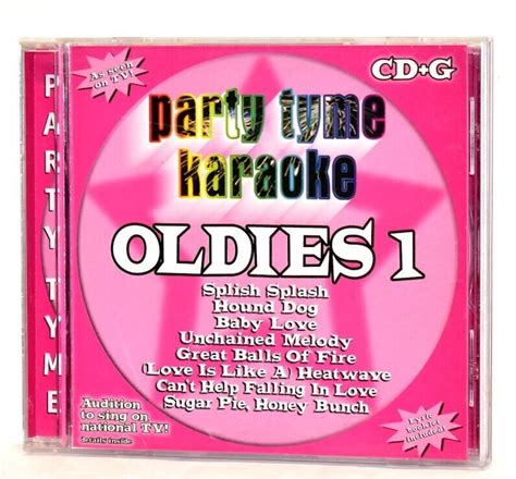 Party Tyme Karaoke Oldies Vol 1 Cd Cd G W Printed Lyrics Elvis Supremes Ebay