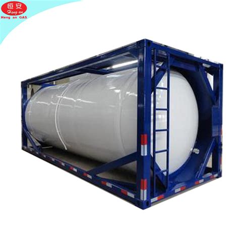 Asme Standard Feet Iso Tank Container For Liquid Gas Storage And