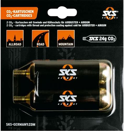 SKS Cartouches De CO2 24g Avec Filetage EBike24