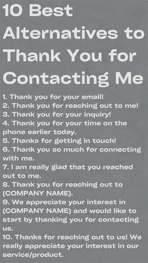 10 Best Ways To Say Thank You For Contacting Me” At Work