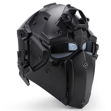 Motorcycle helmet full face bicycle tactical helmets black | Fruugo UK