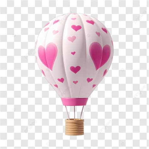 Pink Love Hot Air Balloon Pink Love Hot Air Balloon PNG Transparent Clipart Image And PSD