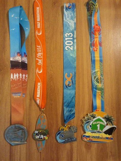 "Beach Series Challenge" Medal 2012 - 2013 Long Beach Half Marathon ...