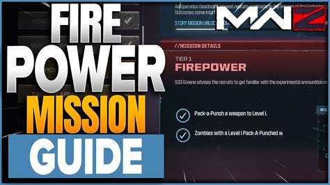 Firepower Mission Guide How To Pack A Punch Weapons In Cod Mw Mwz