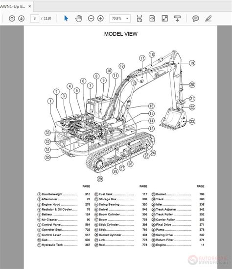 Cat Excavator Parts Diagram