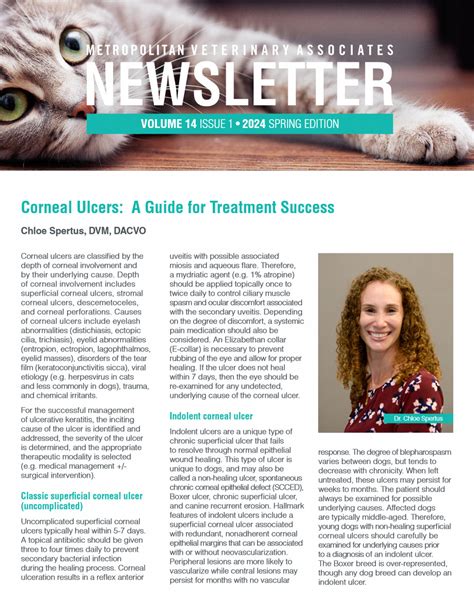 Spring Newsletter Metropolitan Veterinary Associates