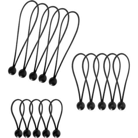 15Pcs Tendeur Elastique Boule Tendeurs En Caoutchouc Avec Boule Corde