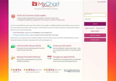 Prisma Health My Chart Login