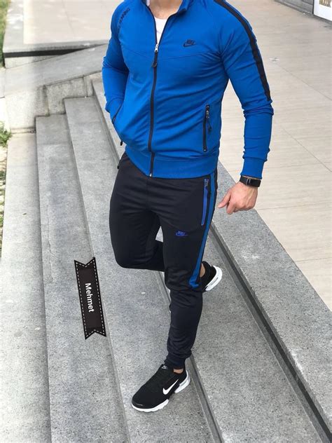 Мужской Спортивный Костюм с Карманами Без Капюшона Nike, Стильные ...