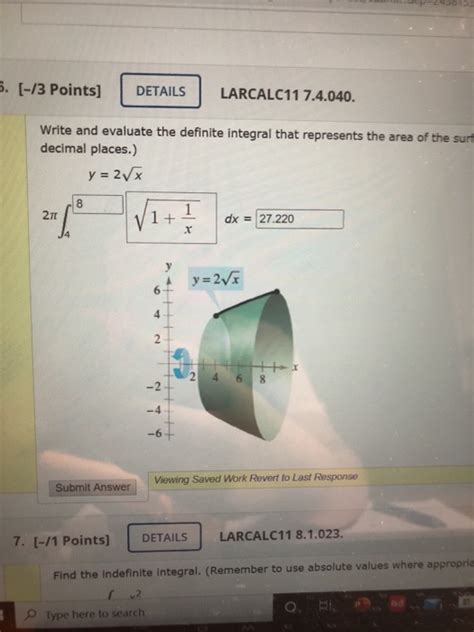 Solved 5 13 Points DETAILS LARCALC11 7 4 040 Write And Chegg