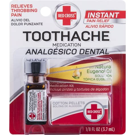 Red Cross Toothache Medication 0125 Fl Oz