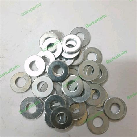 Jual Ring Plat Putih M8 Ring Baut Ring Baut Kunci 12 Isi 100 Jakarta