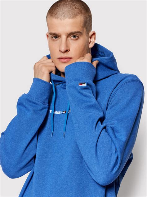 Tommy Jeans Sweatshirt Tjm Straight Logo DM0DM11632 Blau Regular Fit