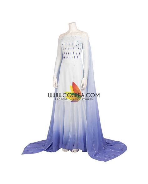 Frozen 2 Elsa Show Yourself Gradient Cosplay Costume - Cosrea Cosplay