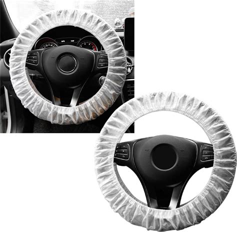 Amazon Ziciner Pcs Disposable Steering Wheel Cover Universal