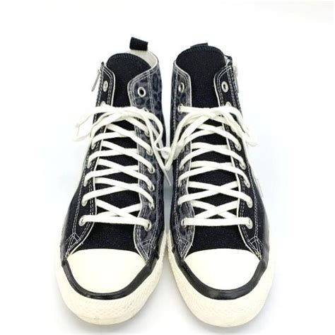 コンバース ALL STAR 100 HI DH DENHAM デンハム 1CL608 スニーカー 美品 古着 レオパード ヒョウ柄 サイド