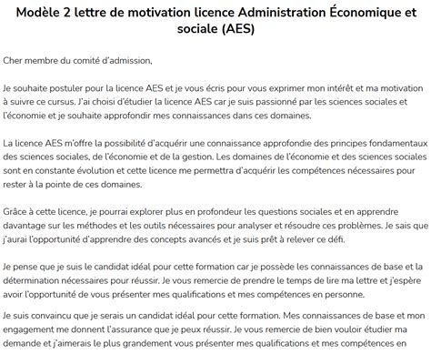 Lettre De Motivation Campus France Licence Economie Et Gestion Hot