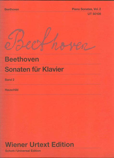 BEETHOVEN Sonatas Completas Vol 2 Op 26 Al 57 Para Piano Wiener