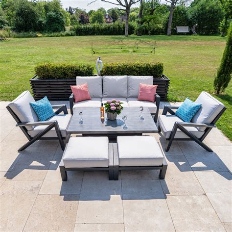 Bracken Outdoors Calgary Lounge Sofa Garden Furniture Set With Height