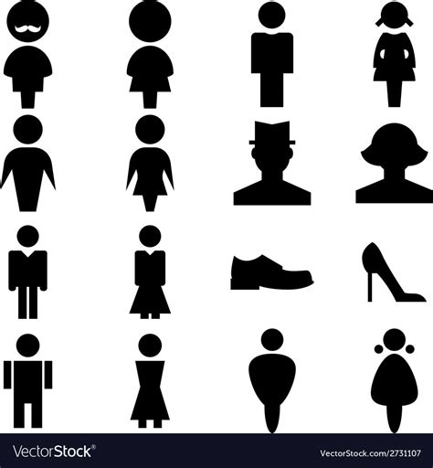 Man And Women Icon Royalty Free Vector Image Vectorstock