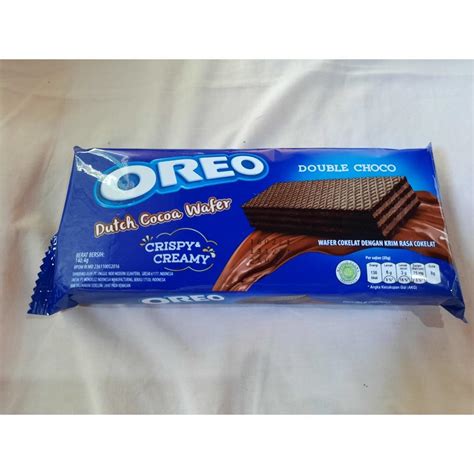 Oreo Dutch Cocoa Wafer Rasa Cokelat Vanila Gram Makanan Minuman