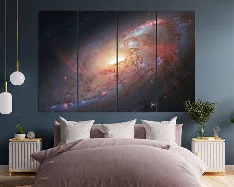 Galaxy Leinwand Wand Kunst Weltraum Wand Dekor Milchstraße Etsy de