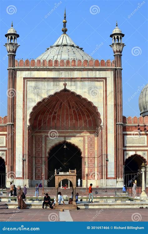 Jama Masjid Mosque Old Delhi India Editorial Photo Image Of Masjid