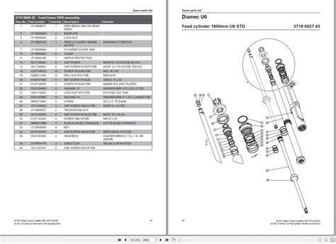 Atlas Copco Diamec U Phc Drill Rigs Spare Parts List Pdf