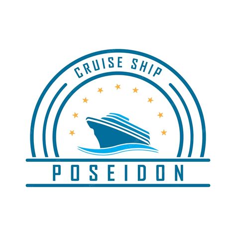 Logotipo Y Vector De Crucero Con Plantilla De Eslogan Vector Premium
