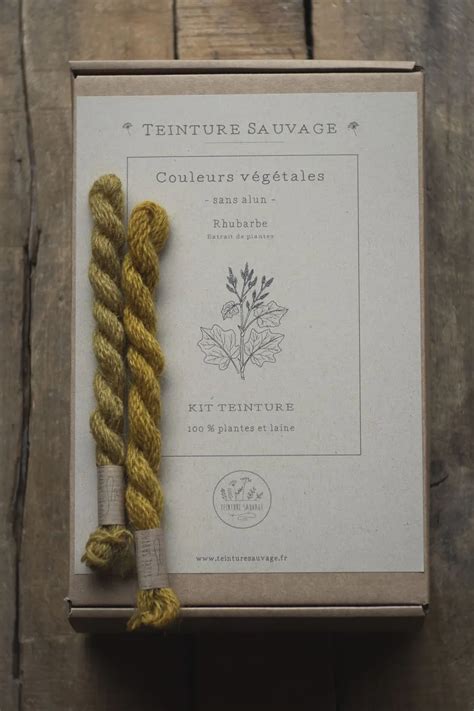 Kit Teinture V G Tale Rhubarbe Teinture Sauvage