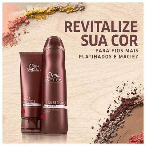 Condicionador Wella Color Recharge Cool Blonde Beleza Na Web