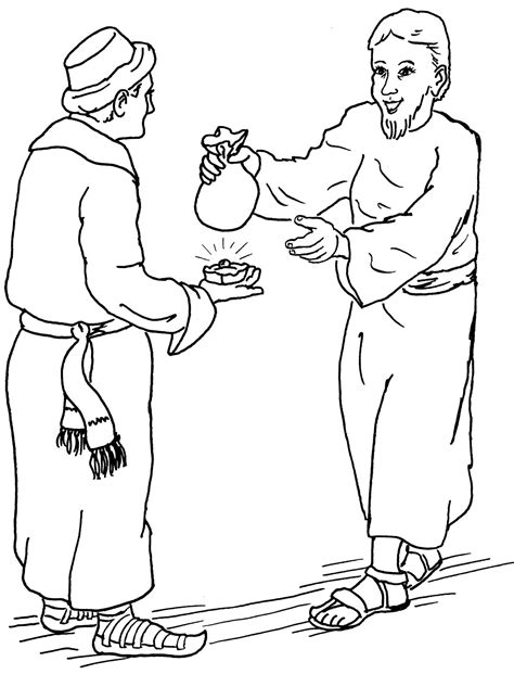 Parable Of The Talents Coloring Page