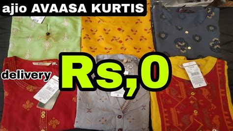 Ajio Offers Today Avaasa Kurtis Sale 0 Only Ajiooffer Ajiohaul