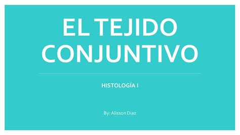 Tejido Conjuntivo Alisson Diaz Udocz