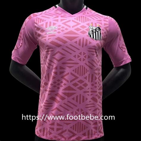 Maillot De Foot Santos Rose October Footbebe